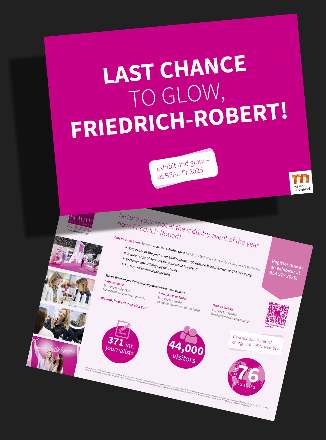 Ausstellermailing Stufe 2